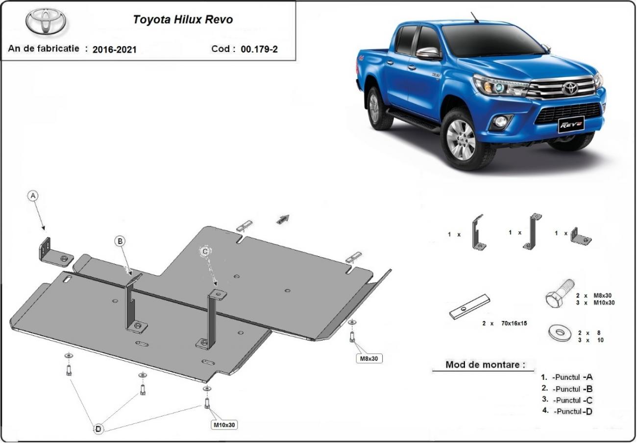 Pohjapanssari Teräs DPF | Toyota Hilux (2016-2021) - 3