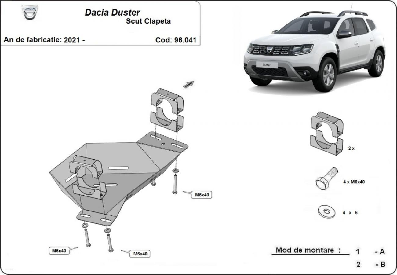 Skid plate Steel EGR valve | Dacia Duster (2021-2024) - 3
