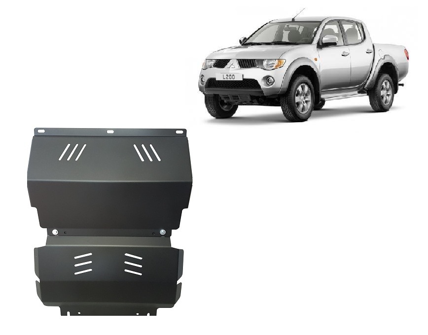 Protector inferior de acero Motor+ | Mitsubishi L 200 (2005-2015) - 2