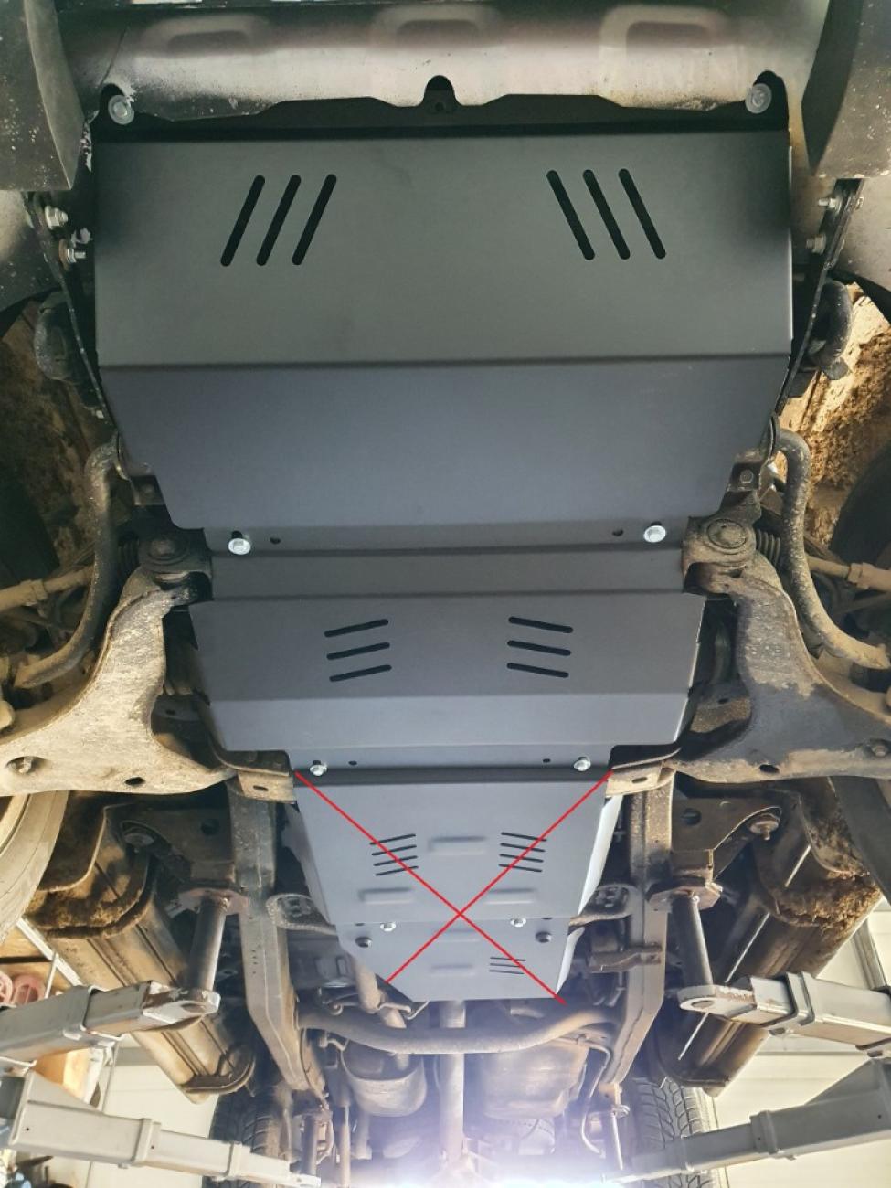 Hasplåt Stål Motor+ | Mitsubishi L 200 (2005-2015) - 4