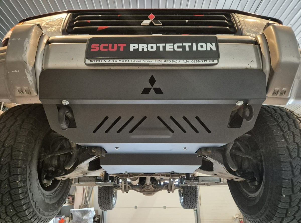 Proteção inferior em aço Motor+ | Mitsubishi Pajero 3 (V60, V70) (1999-2007) - 8