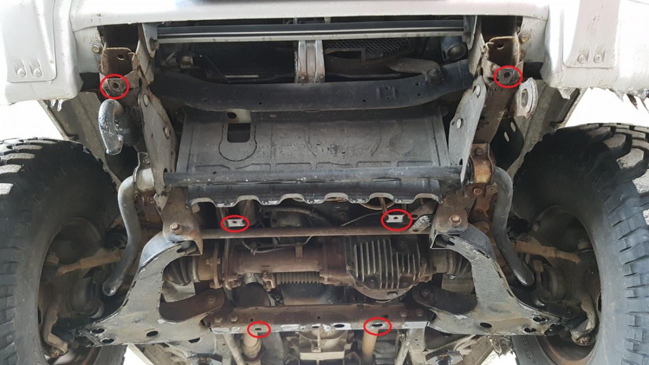 Hasplåt Stål Motor+ | Mitsubishi Pajero 3 (V60, V70) (1999-2007) - 4