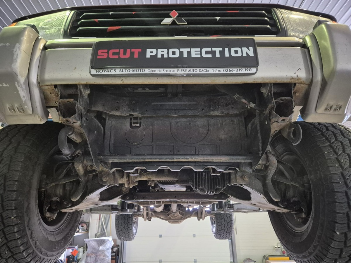 Proteção inferior em aço Motor+ | Mitsubishi Pajero 3 (V60, V70) (1999-2007) - 7