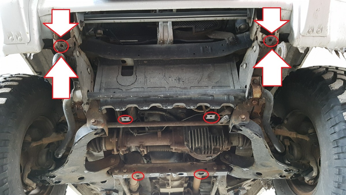 Proteção inferior em aço Motor+ | Mitsubishi Pajero 3 (V60, V70) (1999-2007) - 9