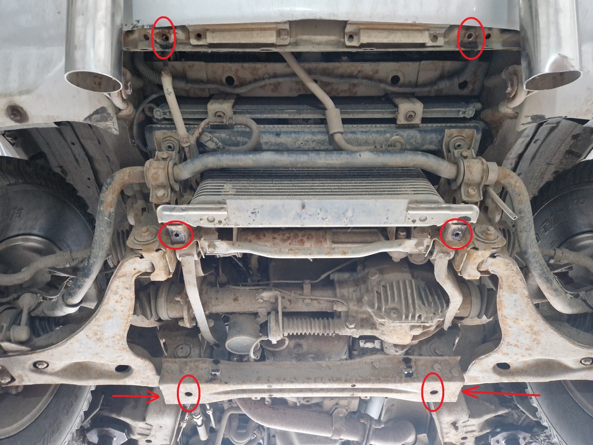 Proteção inferior em aço Motor+ | Mitsubishi Pajero 3 (V60, V70) Vers. 2.0 (1999-2007) - 4