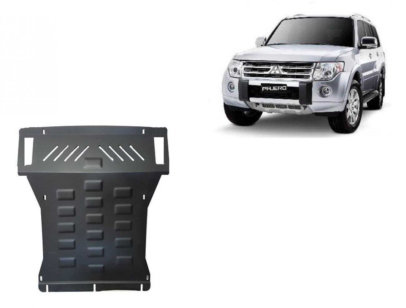 Pohjapanssari Teräs Moottori+ | Mitsubishi Pajero 4 (V80, V90) (2007-2021) - 2