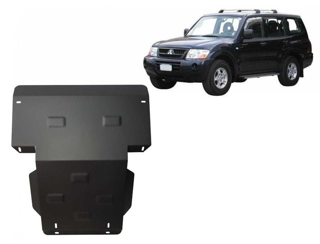 Bundplade Stål Motor+ | Mitsubishi Pajero Sport 1 (1998-2007) - 2