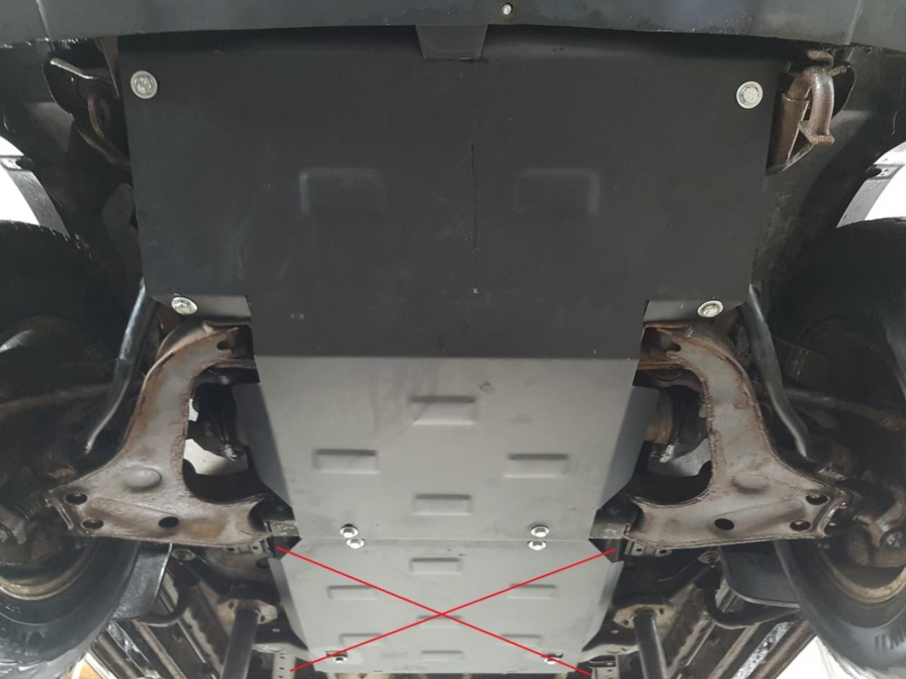 Bundplade Stål Motor+ | Mitsubishi Pajero Sport 1 (1998-2007) - 4