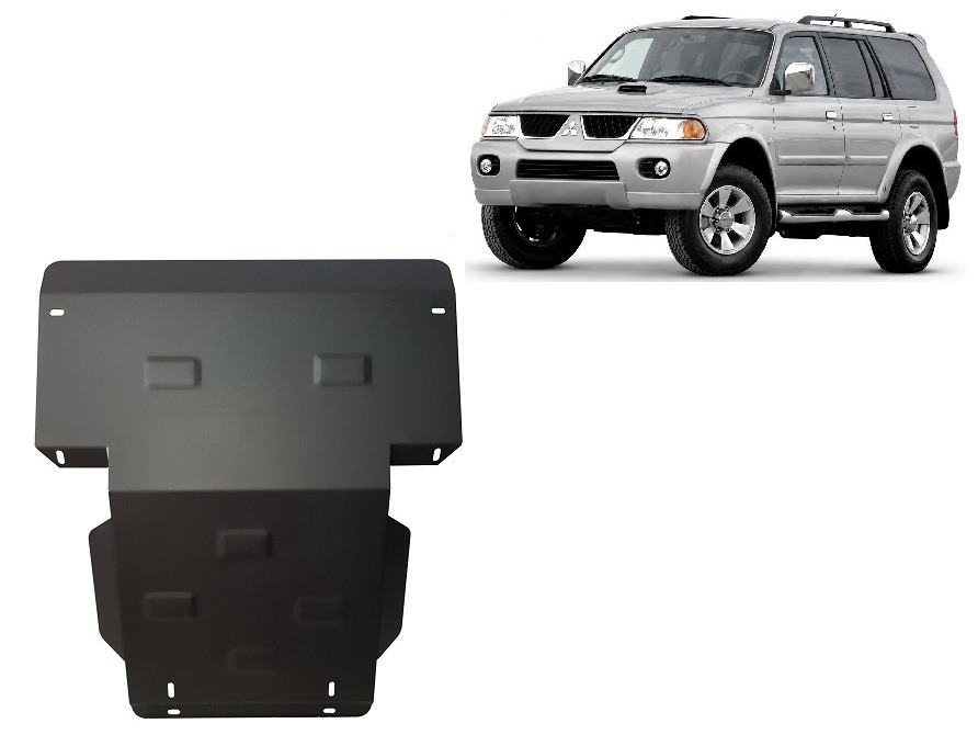 Protezione inferiore in acciaio Motore+ | Mitsubishi Pajero Sport 1 (1998-2007) - 2