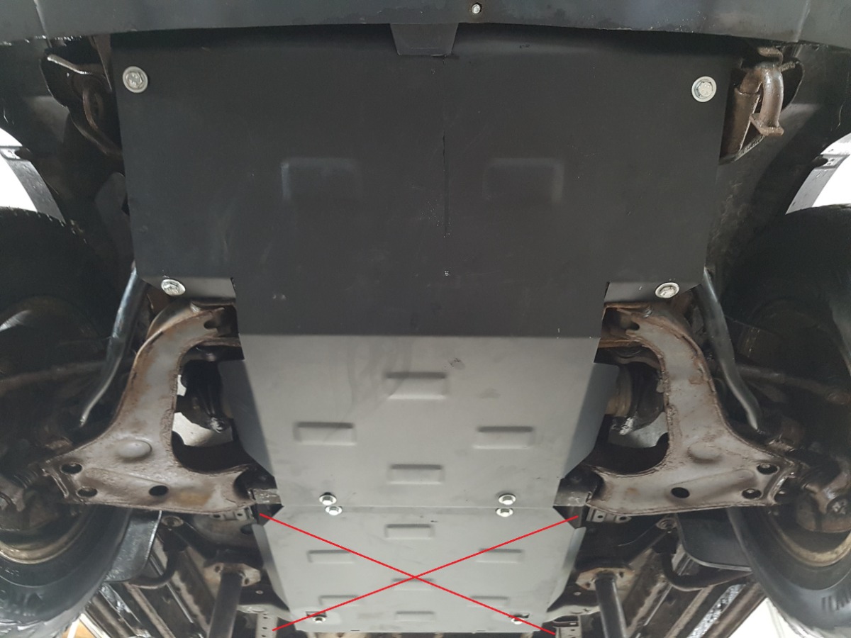 Protezione inferiore in acciaio Motore+ | Mitsubishi Pajero Sport 1 (1998-2007) - 7