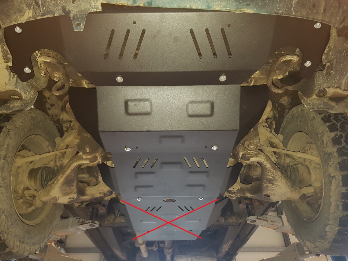Protezione inferiore in acciaio Motore+ | Toyota Hilux (2004-2015) - 6