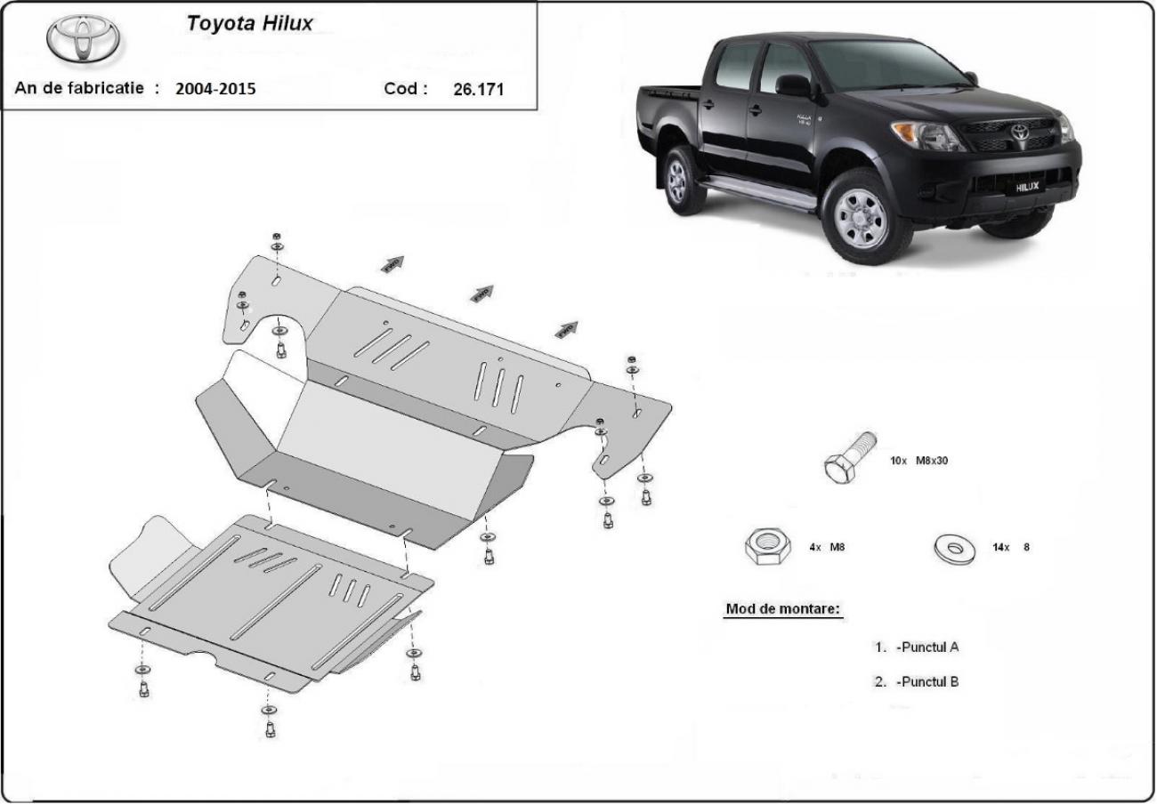 Skid plate Steel Engine+ | Toyota Hilux (2004-2015) - 3