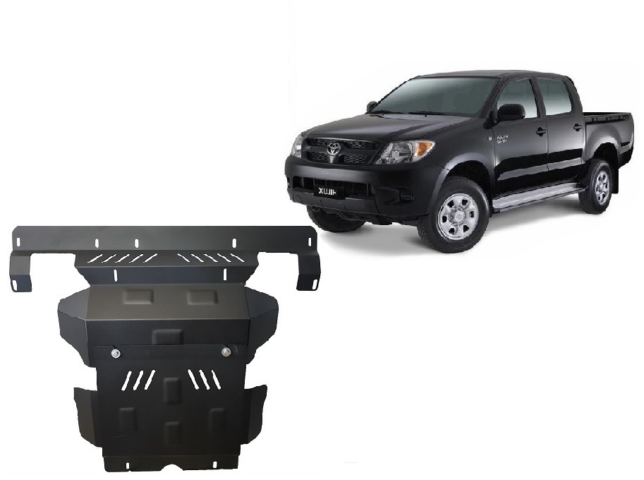 Protezione inferiore in acciaio Motore+ | Toyota Hilux (2004-2015) - 2