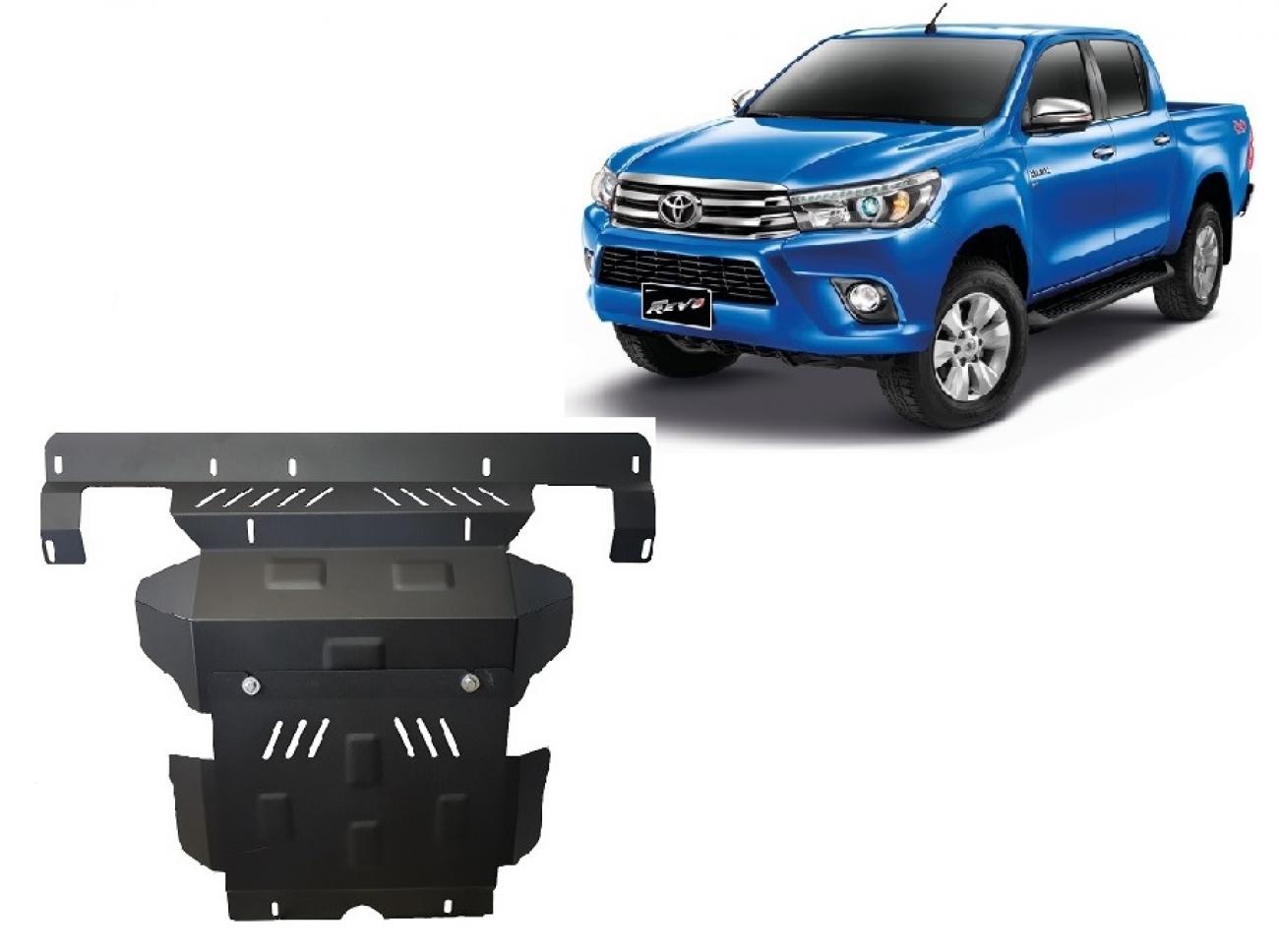Pohjapanssari Teräs Moottori+ | Toyota Hilux (2016-2026) - 2