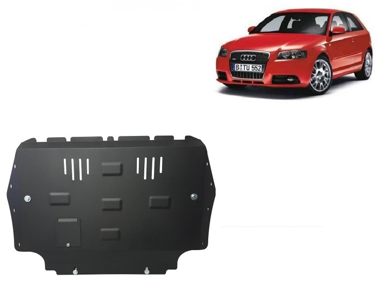 Hasplåt Stål Motor+ | Audi A3 (2008-2012) - 2