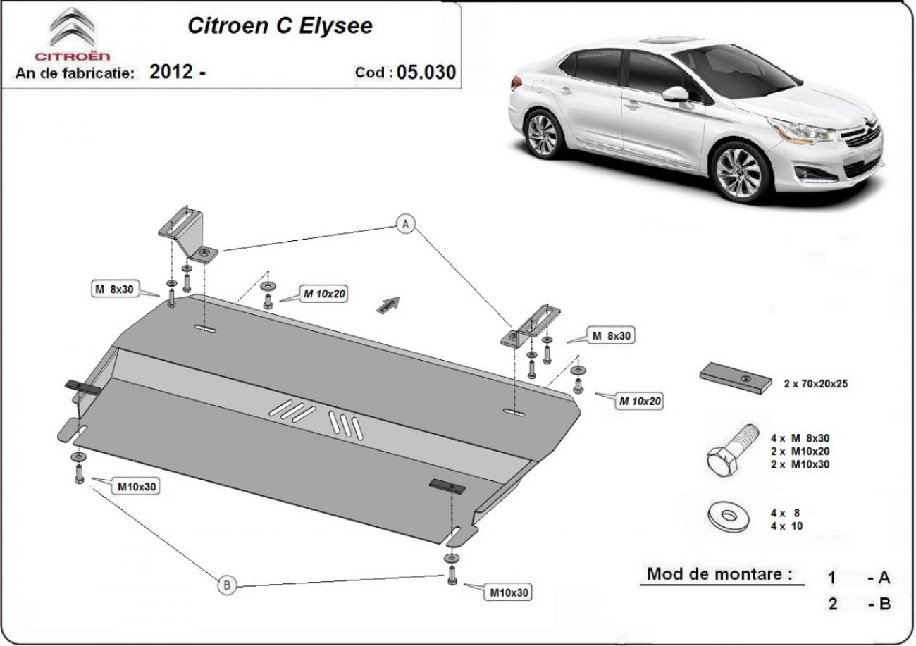 Skid plate Steel Engine+ | Citroën C-Elysee (2012-2026) - 3
