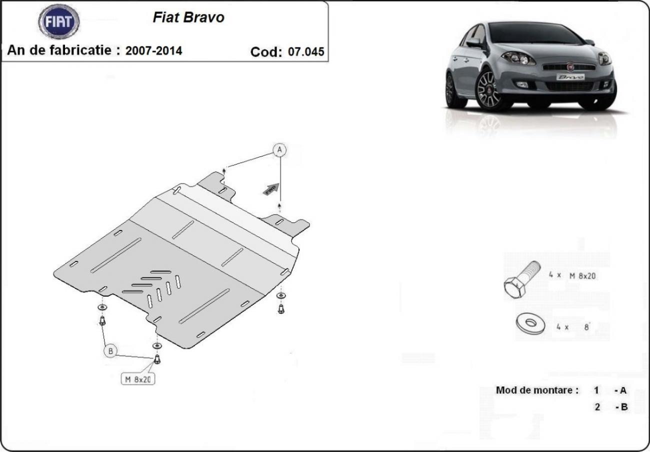 Skid plate Steel Engine+ | Fiat Bravo (2007-2014) - 3