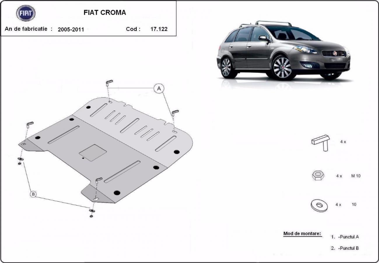 Skid plate Steel Engine+ | Fiat Croma (2005-2011) - 3