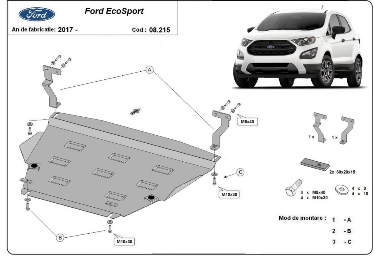 Pohjapanssari Teräs Engine+ | Ford EcoSport (2017-2026) - 3