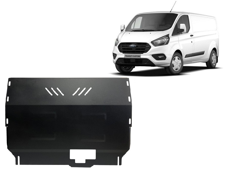 Stahl-Unterfahrschutz Motor+ | Ford Transit Custom - FWD (2020-2023) - 2