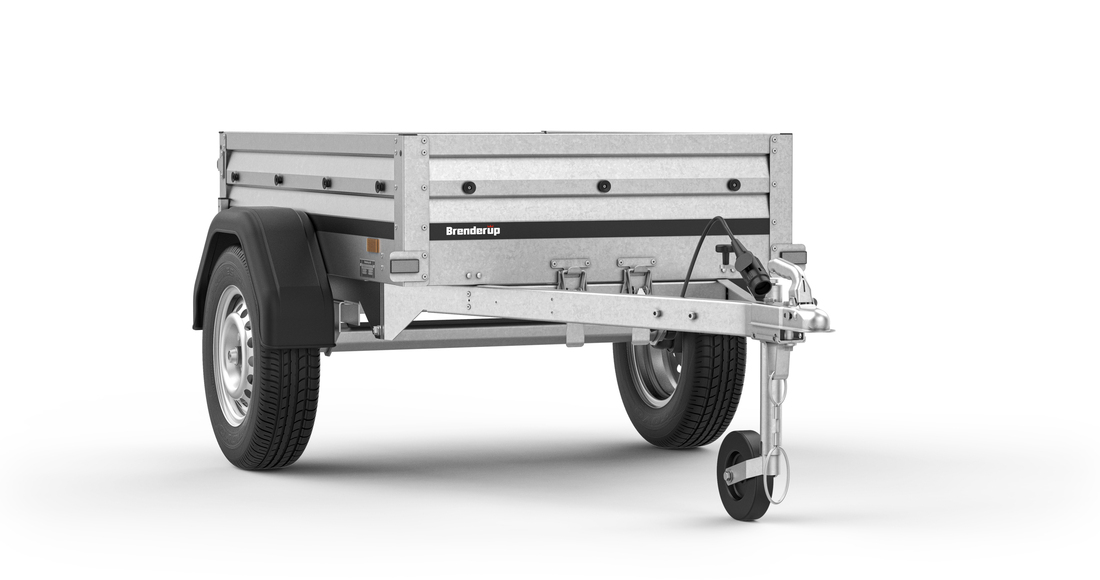 Brenderup Lågbyggd flakvagn Obromsad Serie 1000 150L 500 kg