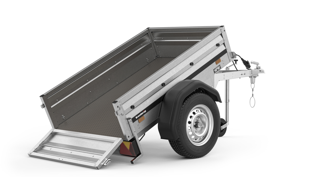 Brenderup Lågbyggd flakvagn Obromsad Serie 1000 150L 500 kg - 4
