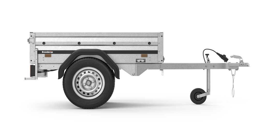 Brenderup Lågbyggd flakvagn Obromsad Serie 1000 150L 500 kg - 2