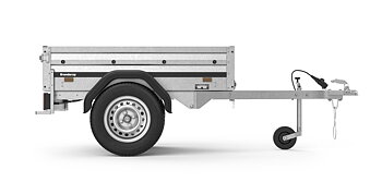 Brenderup Lågbyggd flakvagn Obromsad Serie 1000 150L 500 kg