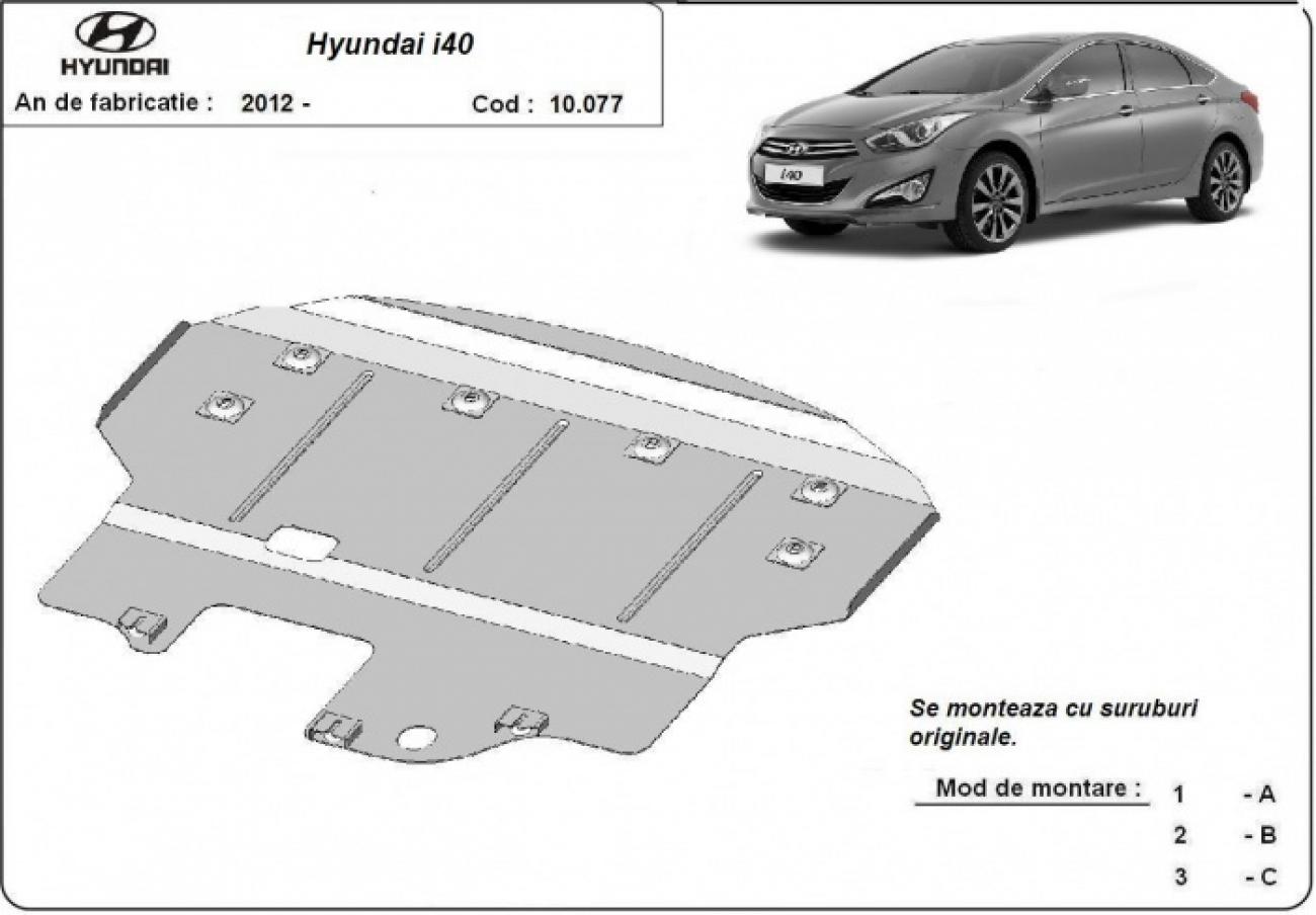 Skid plate Steel Engine+ | Hyundai i40 (2011-2015) - 3