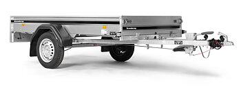 Brenderup Lågbyggd flakvagn Serie FS Bromsad 750 kg