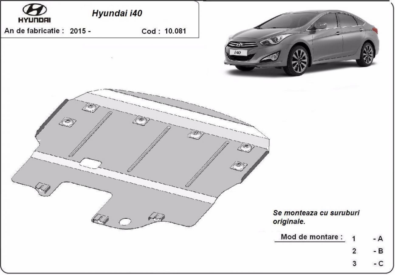 Hasplåt Stål Motor+ | Hyundai i40 (2015-2019) - 3