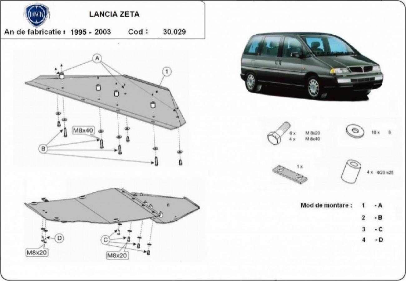 Skid plate Steel Engine+ | Lancia Zeta (1995-2003) - 3