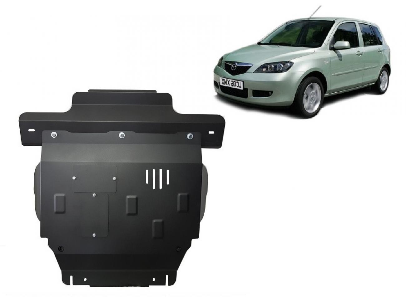 Bunnplate Stål Motor+ | Mazda 2 (2003-2007) - 2