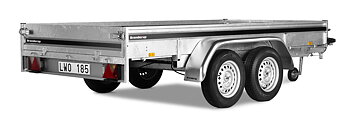 Brenderup Lågbyggd flakvagn Serie D Bromsad Tvåaxlad 1990 kg