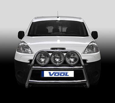 LARGE TRIO Bullbar - Peugeot Partner 2008-2018