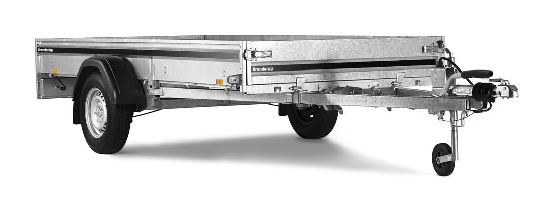 Brenderup Lågbyggd flakvagn Serie D Bromsad 1500 kg - 2