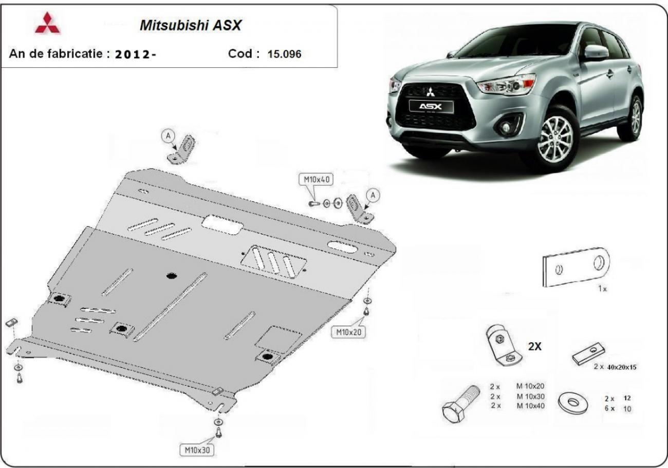 Pohjapanssari Teräs Moottori+ | Mitsubishi ASX (2010-2022) - 3