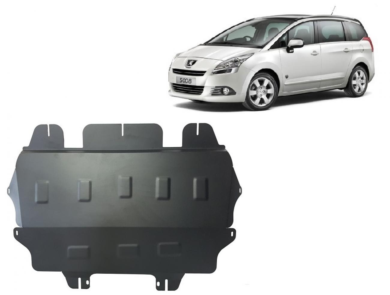 Hasplåt Stål Motor+ | Peugeot 5008 (2009-2017) - 2
