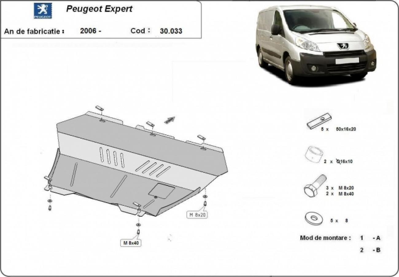 Skid plate Steel Engine+ | Peugeot Expert (2006-2016) - 3