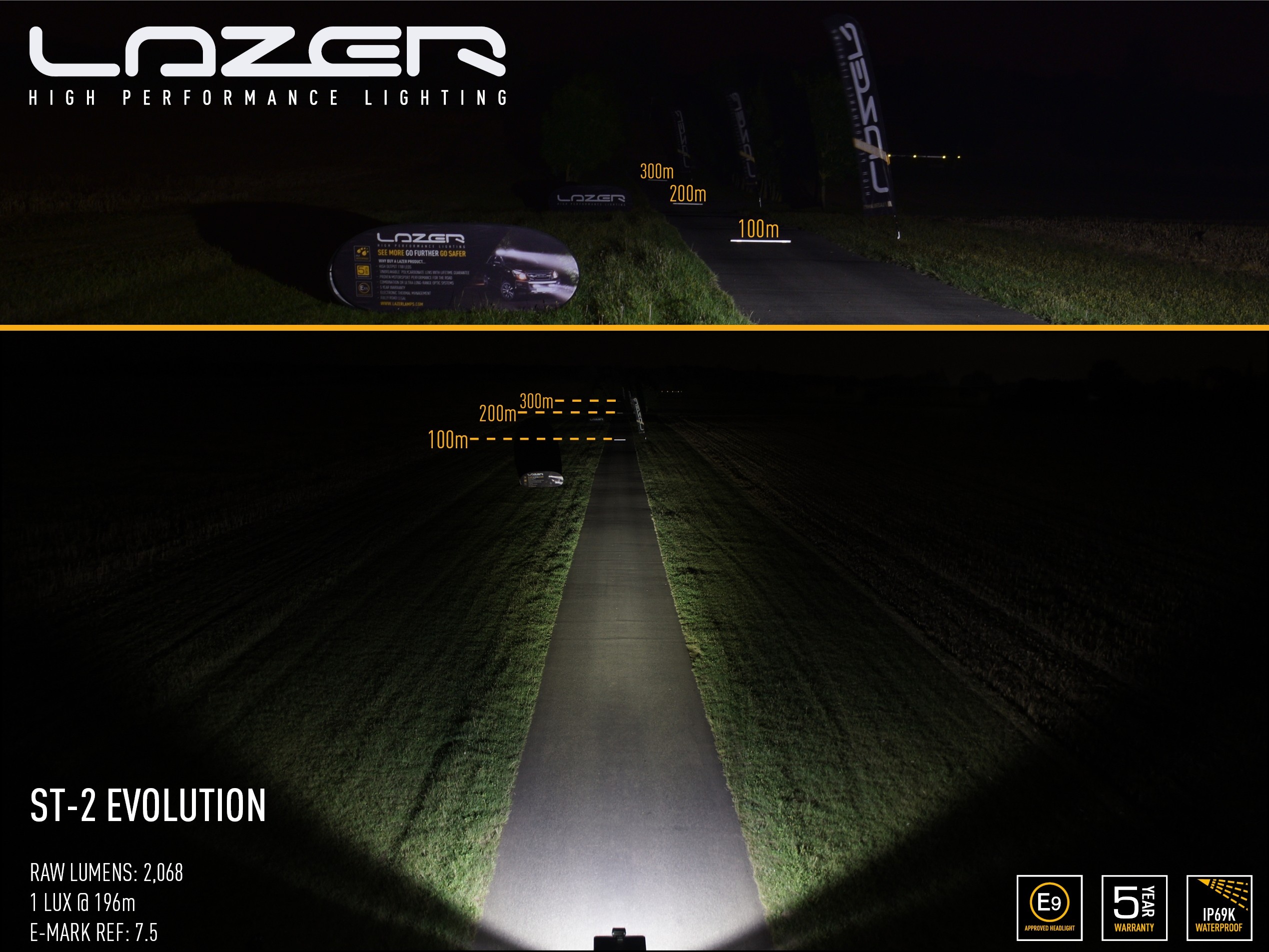 Lazer ST2 Evolution E-merket LED Bar - 7