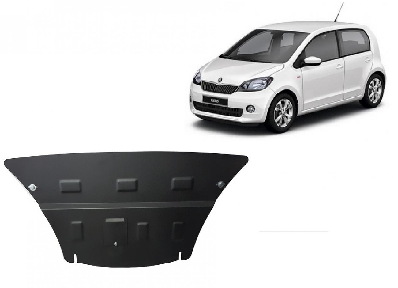 Hasplåt Stål Motor+ | Skoda Citigo (2011-2020) - 2