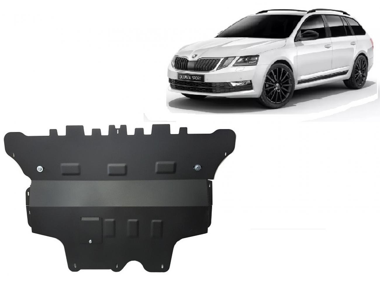 Skid plate Steel Engine+ | Skoda Octavia 3 - Autom. (2013-2019) - 2