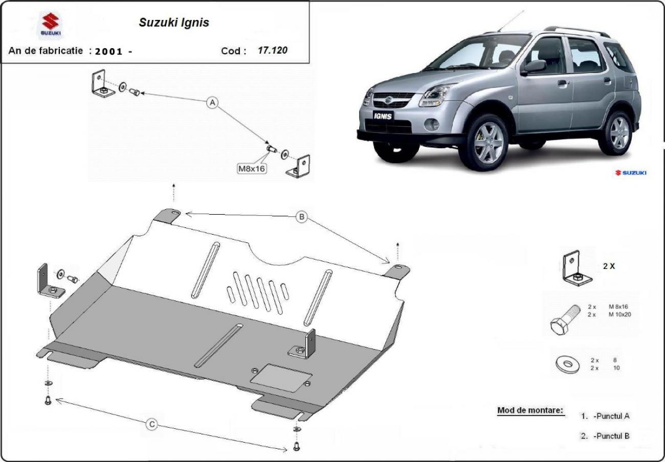Skid plate Steel Engine | Suzuki Ignis (2001-2016) - 3