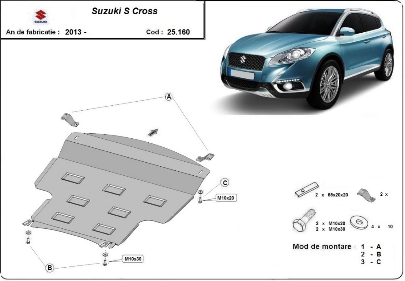 Hasplåt Stål Motor+ | Suzuki S-Cross (2013-2021) - 3