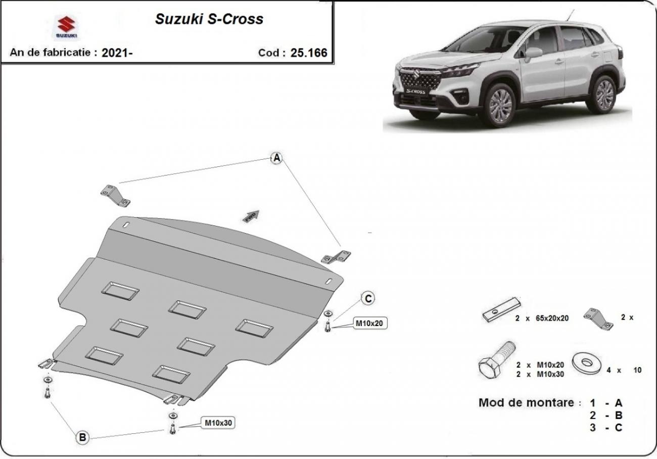 Pohjapanssari Teräs Engine+ | Suzuki S-Cross (2021-2023) - 3