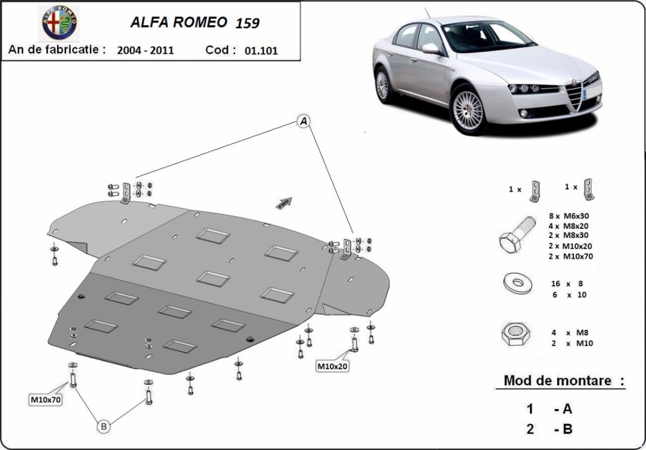 Skid plate Steel Engine+ | Alfa Romeo 159 (2004-2011) - 4