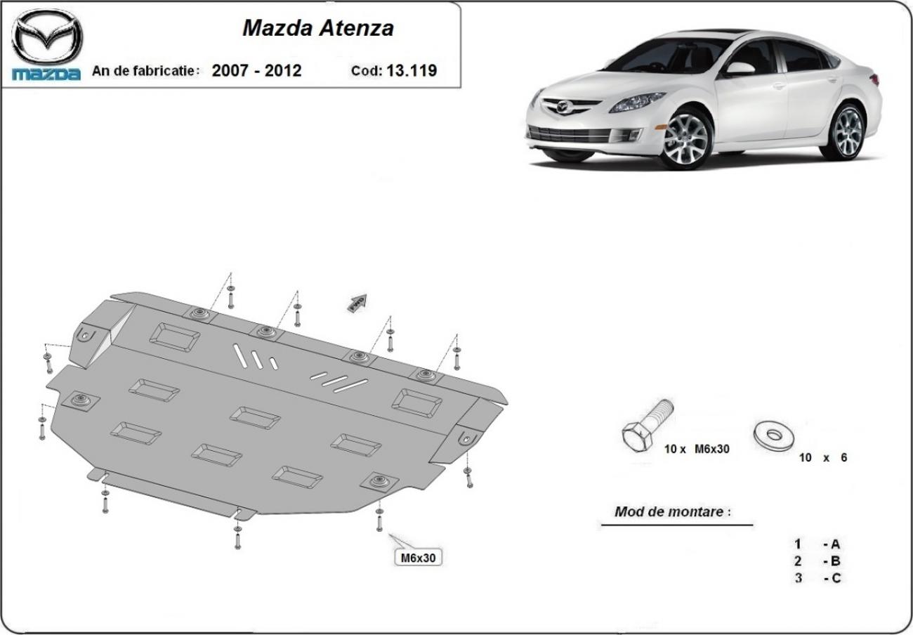 Skid plate Steel Engine+ | Mazda Atenza (2007-2012) - 3