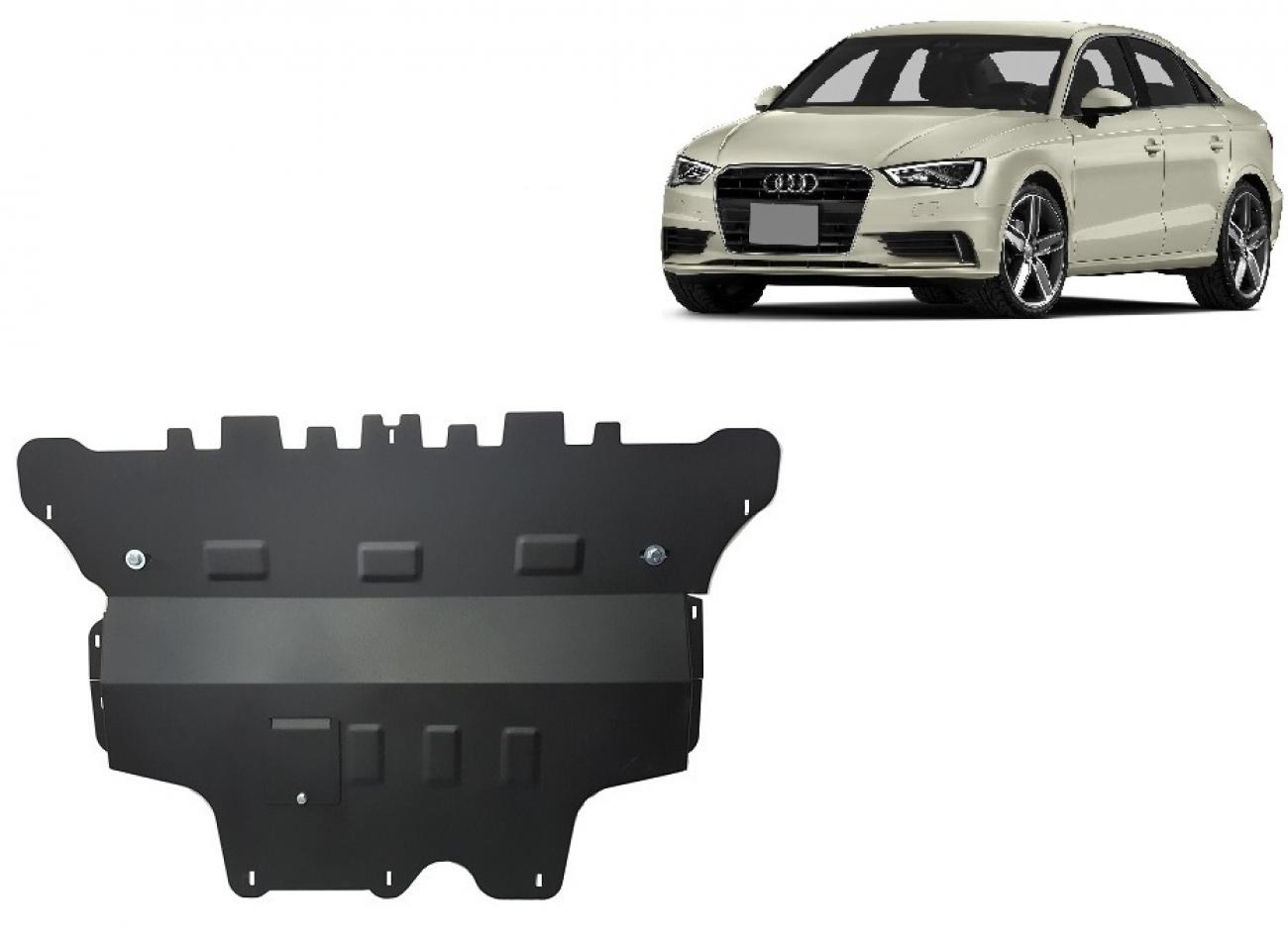 Hasplåt Stål Motor+ | Audi A3 (8V) (2012-2020) - 2