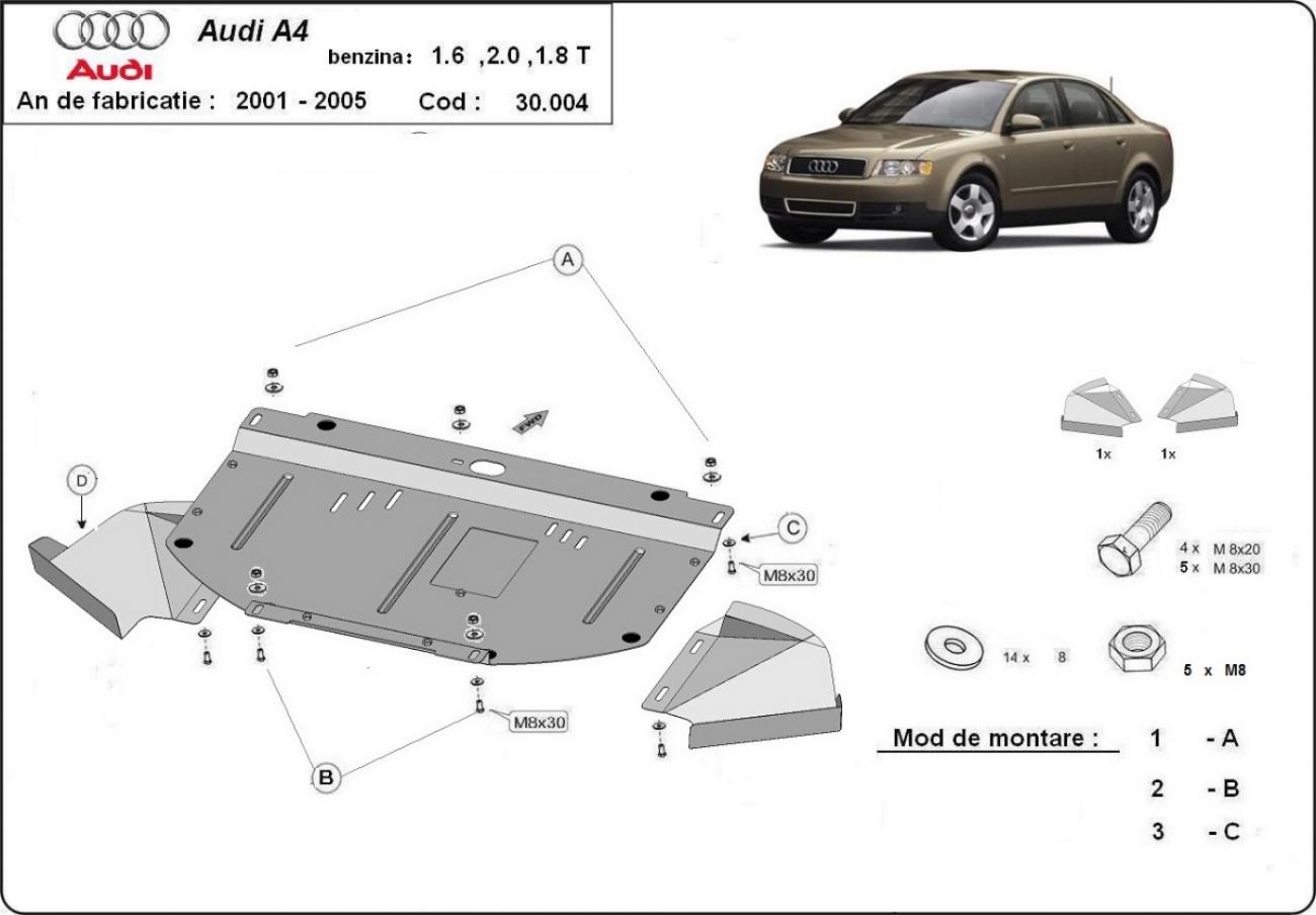 Skid plate Steel Engine+ | Audi A4 B6 (2000-2005) - 3