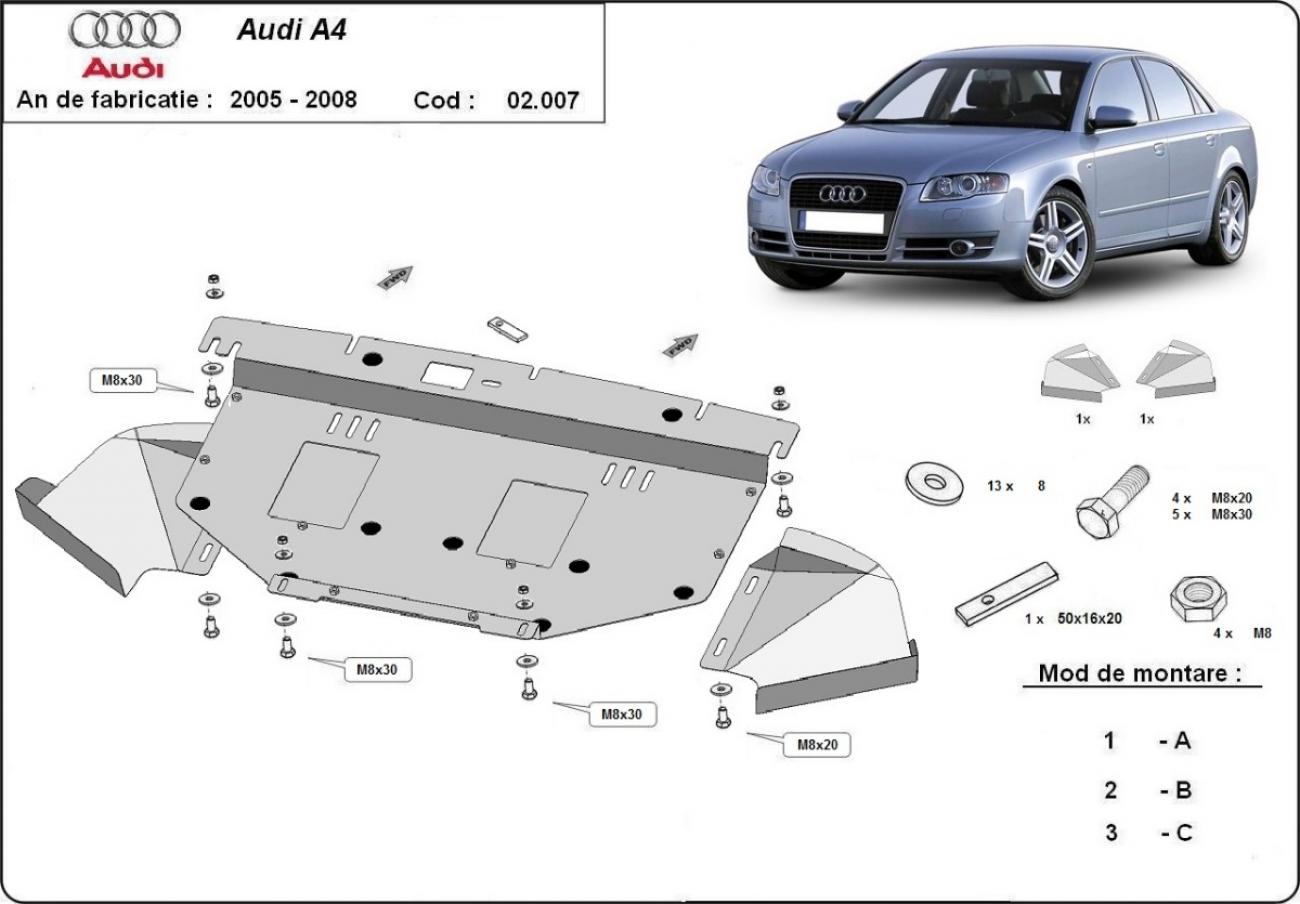 Skid plate Steel Engine+ | Audi A4 B7 All Road (2005-2008) - 3